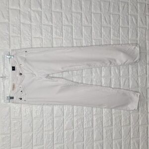 AG White The Stilt Cigarette Leg Skinny Pants
